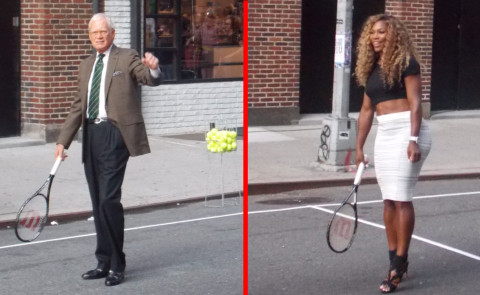 David Letterman, Serena Williams - 20-08-2014 - David Letterman sfida Serena Williams