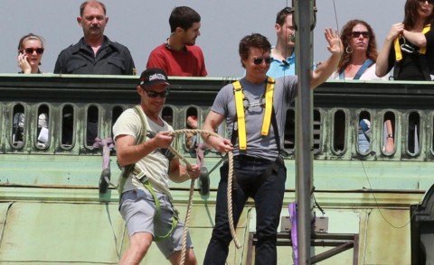 Christopher McQuarrie, Rebecca Ferguson, Tom Cruise - Vienna - 21-08-2014 - Le prime foto della quinta Missione Impossibile di Tom Cruise
