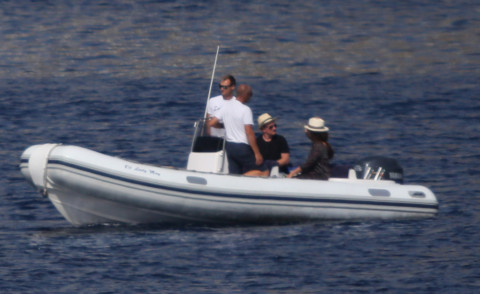 Alison Hewson, Bono - Mykonos - 22-08-2014 - Bono sceglie Mykonos per le vacanze con la moglie Alison Hewson