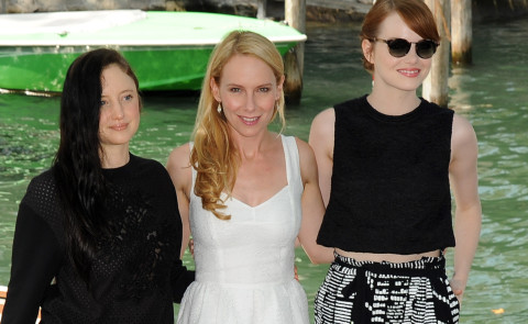 Andrea Risenborough, Amy Ryan, Emma Stone - Venezia - 27-08-2014 - Festival di Venezia: il cast di Birdman arriva al Lido 