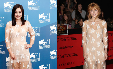 Zhao Wei, Bella Thorne - Venezia - 01-09-2014 - Zhao Wei e Bella Thorne: chi lo indossa meglio?