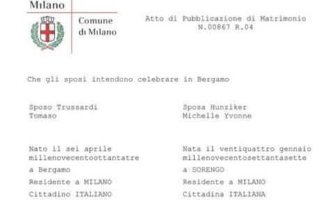 Tomaso Trussardi, Michelle Hunziker - Milano - 03-09-2014 - È ufficiale: il matrimonio Hunzinker-Trussardi si farà. Presto.
