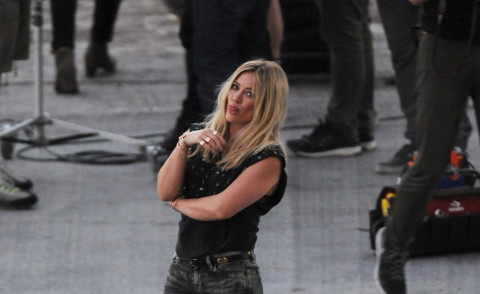Hilary Duff - Los Angeles - 05-09-2014 - Hilary Duff sul set del nuovo video All about you