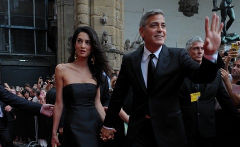 Amal Clooney, George Clooney - Firenze - 07-09-2014 - Clooney al Celebrity Fight Night: «Sposerò Amal a Venezia»