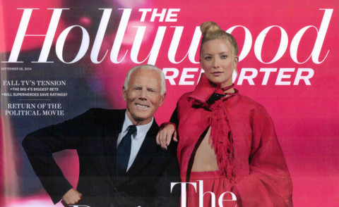 Giorgio Armani, Kate Hudson - Los Angeles - 18-09-2014 - Giorgio Armani è sulla copertina dell'Hollywood Reporter