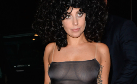 Lady Gaga - Brussels - 23-09-2014 - Sotto il vestito niente... ma proprio niente!