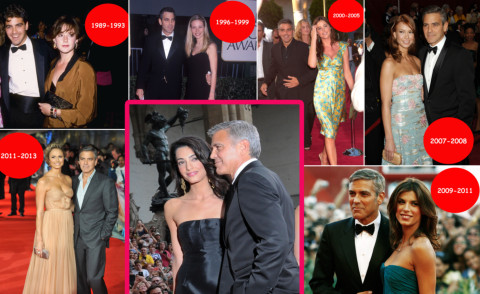 Amal Clooney, fidanzata, George Clooney - 25-09-2014 - George Clooney papà: tutte le ex fidanzate