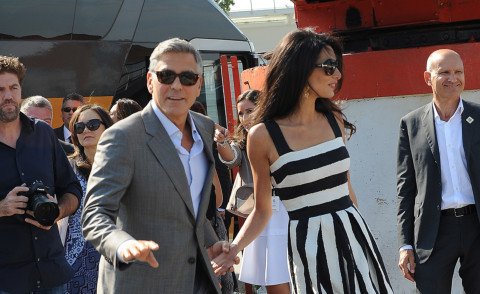 Amal Clooney, George Clooney - Venezia - 26-09-2014 - George Clooney e Amal in laguna: che la festa abbia inizio!