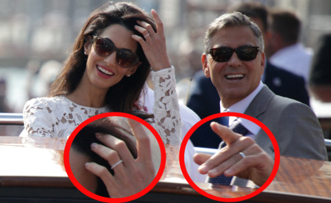 Amal Clooney, George Clooney - 28-09-2014 - George Clooney e Amal, mano nella mano