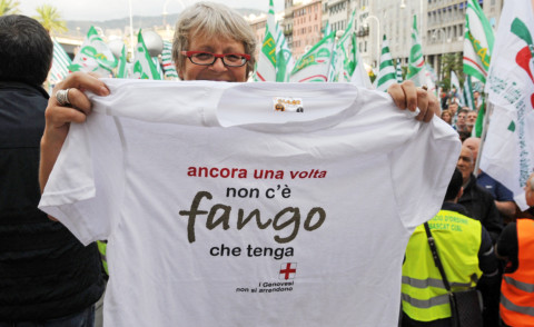 Anna Maria Furlan - Genova - 18-10-2014 - Genova: Ancora una volta non c’è fango che tenga