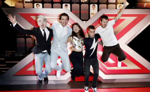 Fedez, Alessandro Cattelan, Mika, Victoria Cabello, Morgan - Milano - 21-10-2014 - X Factor 8, al via il live. Ecco i giudici 