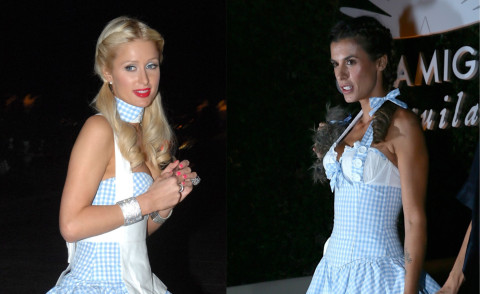 Elisabetta Canalis, Paris Hilton - 31-10-2014 - Chi lo indossa meglio? Elisabetta Canalis e Paris Hilton