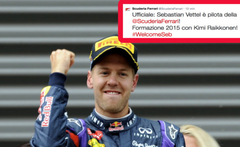 Sebastian Vettel - Belgio - 25-08-2013 - È ufficiale: Sebastian Vettel è il nuovo pilota della Ferrari