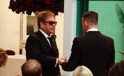 David Furnish, Elton John - Londra - 21-12-2014 - Elton John e David Furnish oggi sposi...di nuovo!