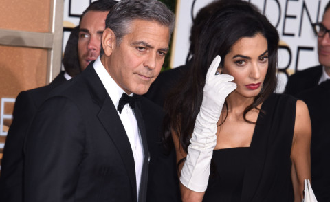 Amal Clooney, George Clooney - Beverly Hills - 12-01-2015 - Golden Globes 2015: la naturalezza sul red carpet