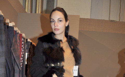 Michela Quattrociocche - Firenze - 13-01-2015 - Pitti Uomo: Shopping da Monocrome per Michela Quattrociocchie