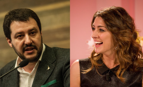 Matteo Salvini, Elisa Isoardi - 26-02-2015 - Politica & spettacolo, l'accoppiata perfetta