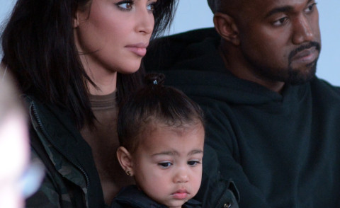 North West, Kim Kardashian, Kanye West - Manhattan - 13-02-2015 - Alle sfilate la star è la figlia di Kanye West e Kim Kardashian