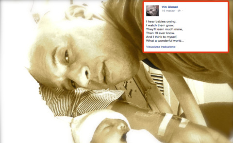 Vin Diesel - 18-03-2015 - I neonati diventano star in rete grazie al Childbirth-selfie