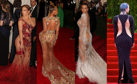 Kim Kardashian, Miley Cyrus, Beyonce Knowles, Jennifer Lopez - 05-05-2015 - Met Gala 2015: Vade retro abito! Le star scelgono il nude look