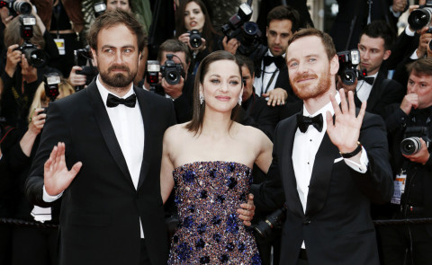 Justin Kurzel, Michael Fassbender, Marion Cotillard - Cannes - 23-05-2015 - Cannes 2015, Marion Cotillard è la regina del red carpet