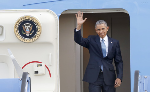Barack Obama - Munich - 07-06-2015 - Barack Obama arriva a Berlino per il G7