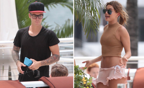 Hailey Baldwin, Justin Bieber - Miami - 14-06-2015 - Justin Bieber ritrova la pace grazie a Hailey Baldwin