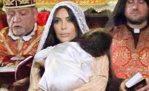 North West, Kim Kardashian - Gerusalemme - 16-06-2015 - Kim Kardashian battezza North con il rito armeno