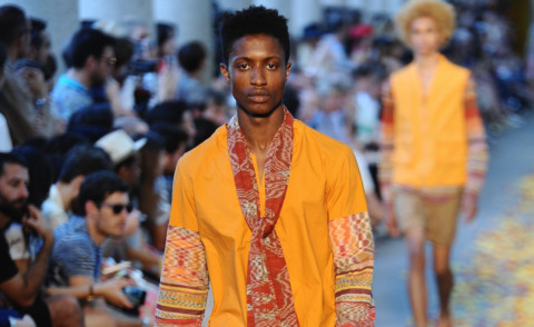 Modello - Milano - 21-06-2015 - Milano Moda Uomo: la sfilata Missoni