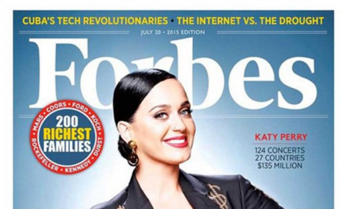 Copertina Forbes, Katy Perry - 01-07-2015 - Forbes incorona Katy Perry: è lei la star più ricca!