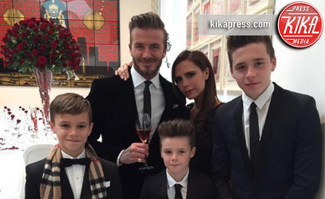 Harper Seven Beckham, Cruz Beckham, Romeo Beckham, Brooklyn Beckham, David Beckham, Victoria Beckham - Los Angeles - 04-07-2015 - Harper Beckham baby imprenditrice: il suo nome diventa un brand