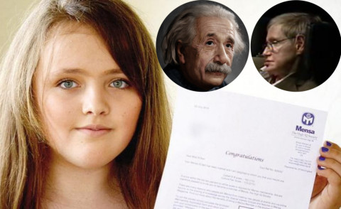 Nicole Barr, Stephen Hawking, Albert Einstein - Londra - 06-09-2013 - Nicole, la bimba rom più intelligente di Einstein e Hawkins