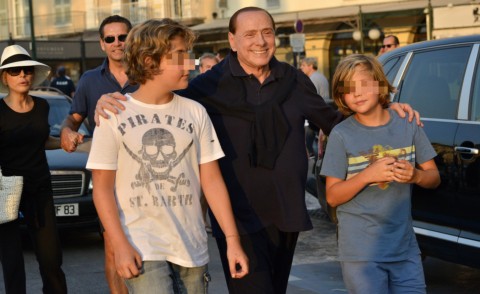 Silvio vanadia, gabriele vanadia, Silvio Berlusconi - Saint Tropez - 11-08-2015 - Silvio Berlusconi: un nonno a tempo indeterminato