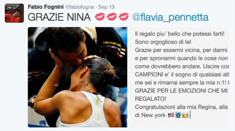Flavia Pennetta e Fabio Fognini: 