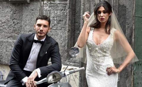 Stefano De Martino, Belen Rodriguez - Napoli - 09-09-2015 - Belen Rodriguez in abito da sposa: già pronta alle nozze? 