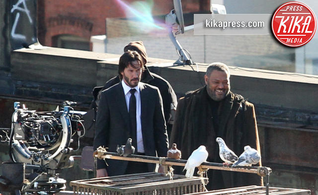 Laurence Fishburne, Keanu Reeves - New York - 15-12-2015 - Neo e Morpheus tornano insieme come ai tempi di Matrix