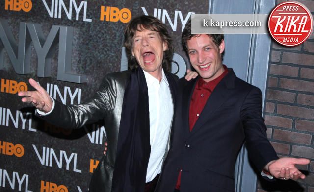 James Jagger, Mick Jagger - New York - 15-01-2016 - Mick Jagger lancia il figlio James in Vynil