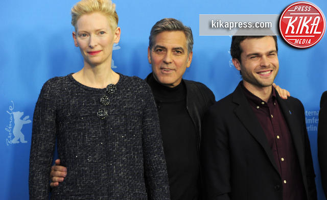 Alden Ehrenreich, Tilda Swinton, George Clooney - Berlino - 11-02-2016 - Ave Cesare! Clooney inaugura la Berlinale