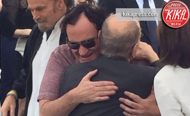 Ennio Morricone, Franco Nero, Quentin Tarantino - Los Angeles - 26-02-2016 - Tarantino-Morricone: il commosso abbraccio
