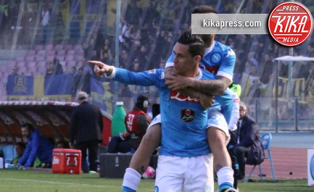 Lorenzo Insigne, Jose Maria Callejon - Napoli - 10-04-2016 - Napoli-show contro il Verona: 3-0 e Juve di nuovo a +6