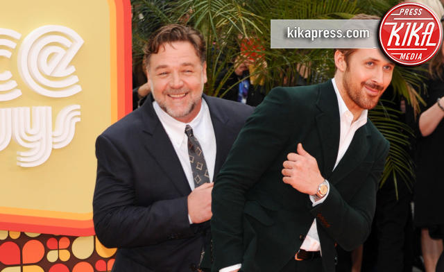 Russell Crowe, Ryan Gosling - Londra - 19-05-2016 - Russell Crowe e Ryan Gosling, proprio due Nice Guys!