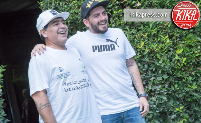 Diego Jr., Diego Armando Maradona - Roma - 10-10-2016 - Maradona in Italia tra beneficenza e avvisi di garanzia