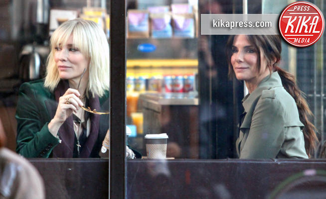 Sandra Bullock, Cate Blanchett - New York - 24-10-2016 - Cate Blanchett-Sandra Bullock, un caffè al gusto Oscar