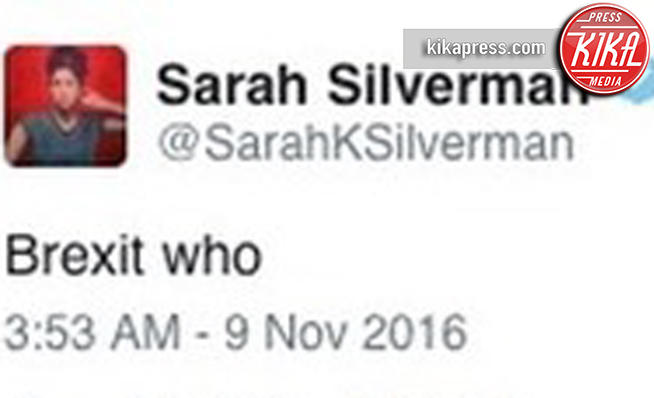 Sarah Silverman - Hollywood - 09-11-2016 - Trump Presidente: le reazioni delle star