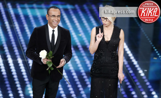 Maria De Filippi, Carlo Conti - Sanremo - 07-02-2017 - Sanremo 2017: le foto della prima serata 