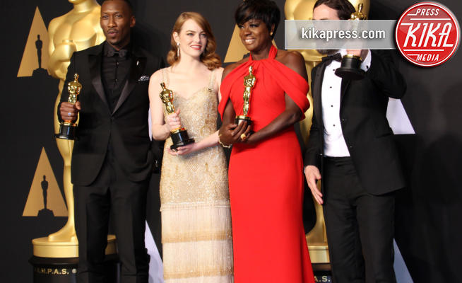 Mahershala Ali, Viola Davis, Emma Stone, Casey Affleck - Los Angeles - 26-02-2017 - Oscar 2017: tutti i vincitori degli 89esimi Academy Awards