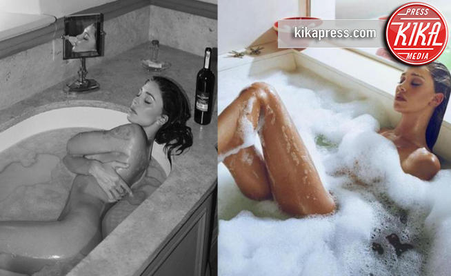 Belen Rodriguez - 19-04-2017 - Belen, nuda e provocante in vasca da bagno... di nuovo!