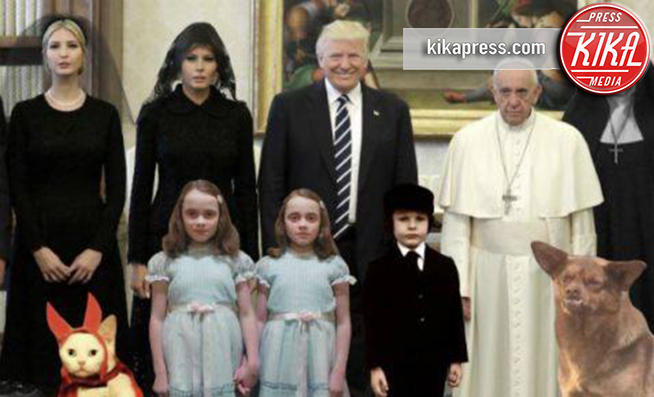 Melania Trump, Papa Francesco, Ivanka Trump, Donald Trump - Roma - 25-05-2017 - Trump-Francesco, la visita ufficiale scatena i meme del web