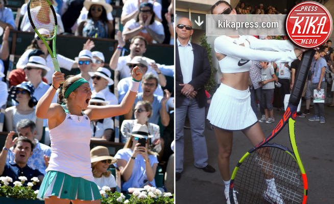 Jelena Ostapenko, Bella Hadid - Parigi - 11-06-2017 - Roland Garros: Ostapenko è campionessa, Bella Hadid la regina!