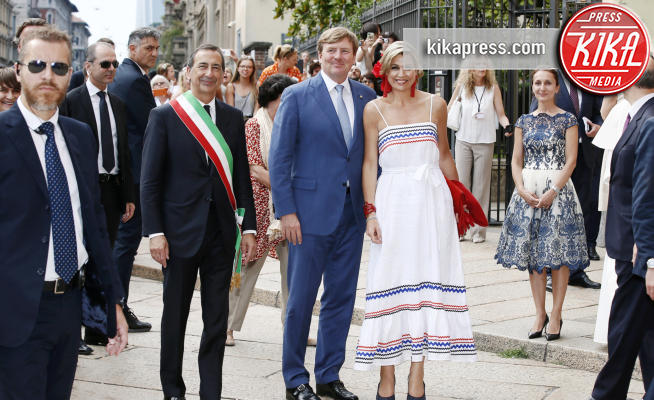 King Willem Alexander, Regina Maxima d'Olanda, Giuseppe Sala - Milano - 22-06-2017 - Visita al Cenacolo di Milano per Maxima e Willem d'Olanda
